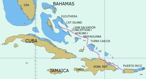 Gevaren route Bahamas Puerto Rico