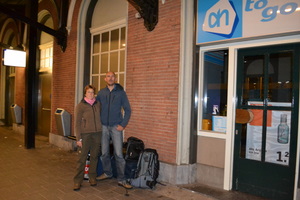 Vertrek vanaf NS station Dordrecht