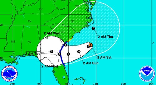 Miami Hurricane Center voorspelling