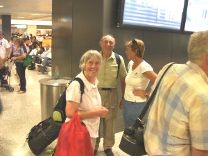 Pa en ma landen op internationale vliegveld van Washington