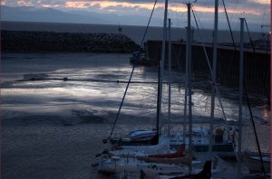 Haven valt deels droog