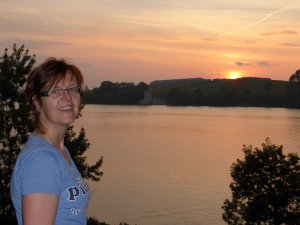 Anke met ondergaande zon