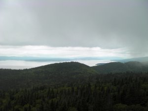 Baie de gasp vanaf toren