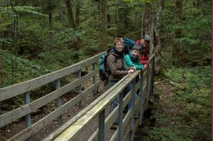 P,C,A op brug op trail