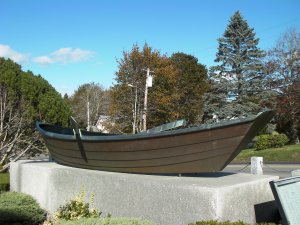 Roeiboot als monument