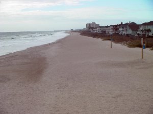 leeg strand Wrightsville