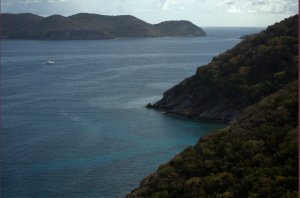 tussen Norman Island en Peter Island