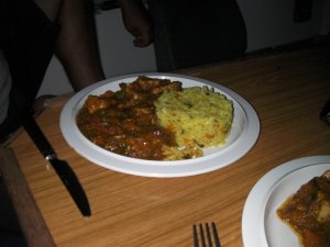 rijst met creoolse saus
