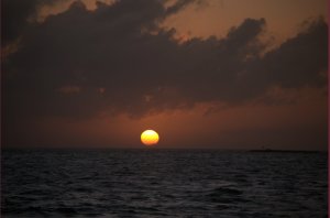 Alligator Reef ondergaande zon