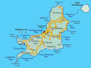 Plattegrond Carriacou