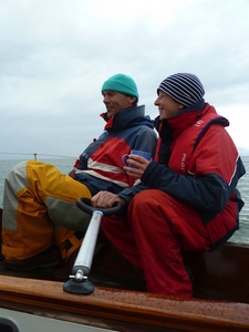 Zeilend op de Waddenzee