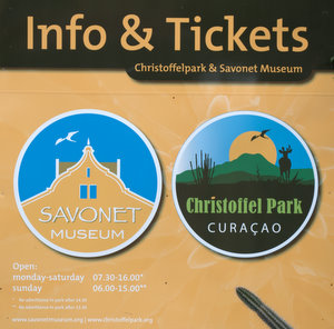 Ingang Christoffel Nationaal Park