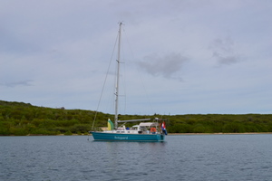 Bodyguard voor anker in Fuikbaai