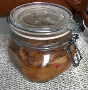 Eten uit weckpot