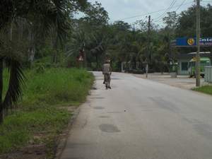 Weg bij White Beach