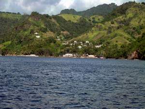 Wallilabou Bay St Vincent, het decor van Pirates of the Caribbean