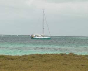 Bodyguard voor anker bij Barlovento