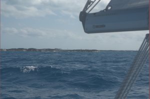 Vlak voor Elisabeth Harbour