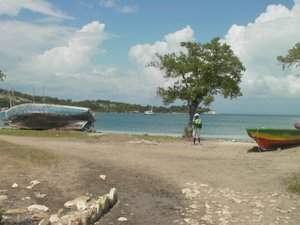 Bodyguard in Ferret-Bay, Ile--Vache