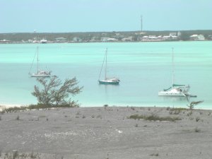 Bodyguard voor anker in Port Elisabeth, Monument Beach