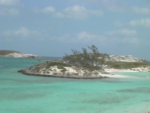 Ingang naar Staniel Cay