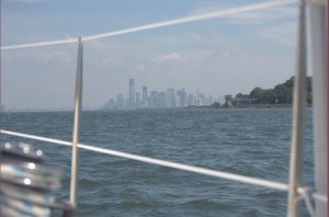 Manhattan in zicht