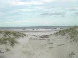 Strand aan oostkant van Cumberland Island