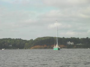 Bodyguard voor anker in Weems Creek, Annapolis