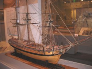 Modelschepen in museum van Naval Academy