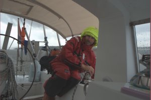 Onderweg naar Saugerties in een bui