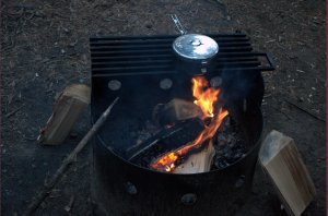 Koken op houtvuur