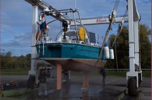 Boot afspuiten met hoge druk